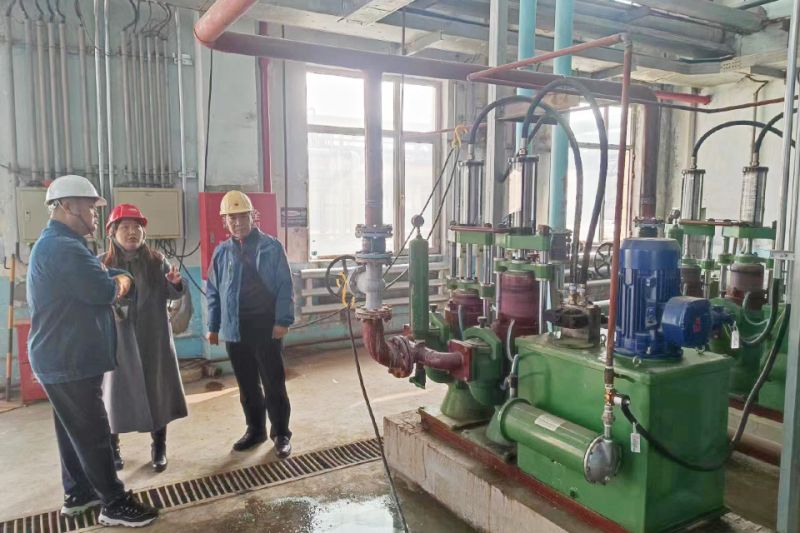 91抖阴下载環保集團領導遠赴吉林石化項目視察： 順利完成設備安裝調試工作 待交付甲方